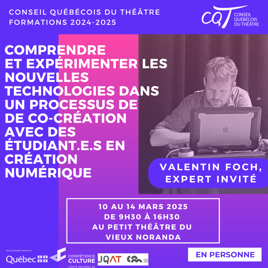 FORMATION : Comprendre et expérimenter les nouvelles technologies dans un processus de co-création avec des étudiant.e.s en création numérique